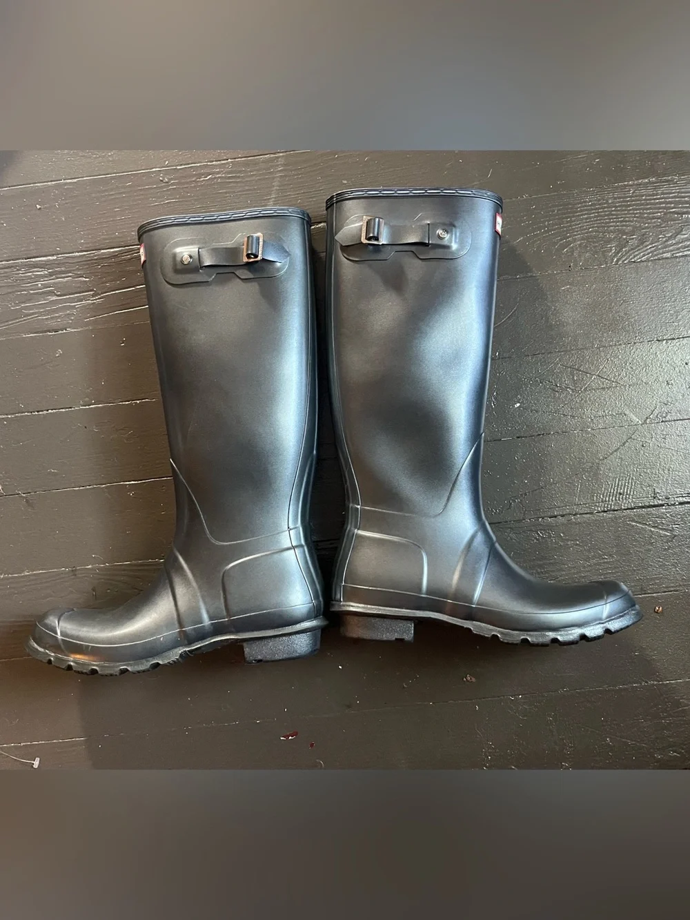 Hunter Black Tall  Rain Boots